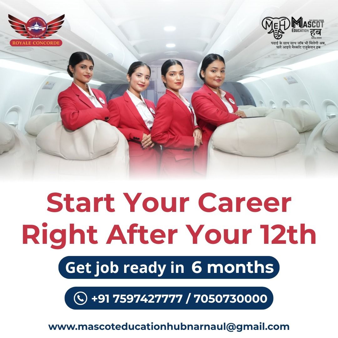 Cabin crew trainees inside aircraft during training